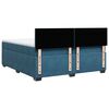 vidaXL Sommier &agrave; lattes de lit et matelas Bleu 200x200 cm velours