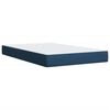 vidaXL Sommier &agrave; lattes de lit avec matelas bleu 120x190 cm tissu