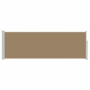 vidaXL Store lat&eacute;ral r&eacute;tractable Taupe 500 x 100 cm Polyester