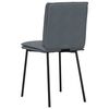 vidaXL Chaises &agrave; manger lot de 2 Gris fonc&eacute; Velours