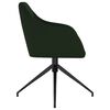 vidaXL Chaises &agrave; manger lot de 6 vert fonc&eacute; velours
