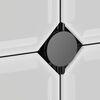 vidaXL Cubes de rangement 12 pcs avec portes noir PP