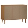 vidaXL Buffet MOLDE Marron 113x40x80 cm Bois massif de pin