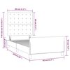 vidaXL Cadre de lit sans matelas et t&ecirc;te de lit marron fonc&eacute; 80x200cm