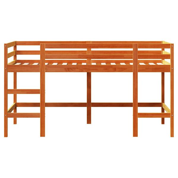 vidaXL Lit mezzanine d'enfants sans matelas avec &eacute;chelle 90x190 cm