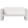 vidaXL Canap&eacute; de jardin 2 places blanc 134x60x62 cm bois de pin massif