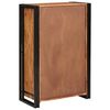 vidaXL Highboard avec portes Marron Bois d'acacia massif et m&eacute;tal