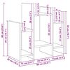 vidaXL Meuble d'appoint Ch&ecirc;ne artisanal 60 x 26 x 60 cm