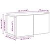 vidaXL Ensemble meuble TV 6 pcs Ch&ecirc;ne noir Bois d'ing&eacute;nierie