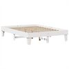 vidaXL Lit biblioth&egrave;que sans matelas blanc 140x200 cm bois pin massif