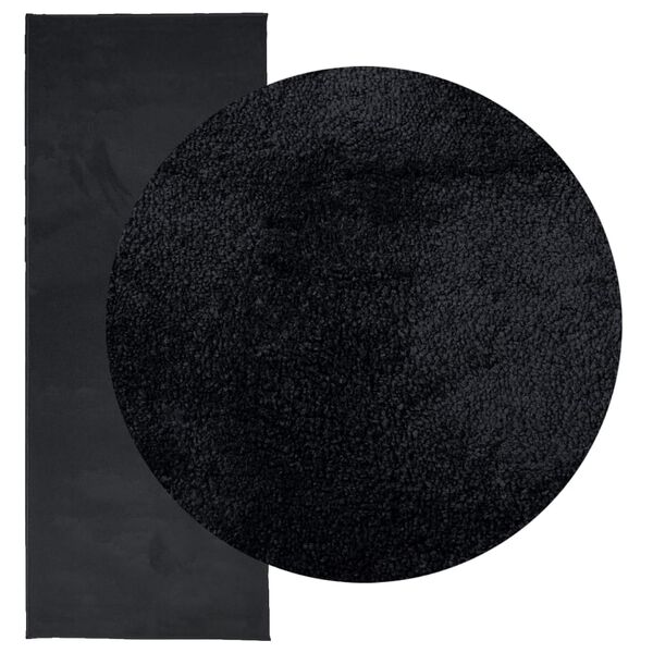 vidaXL Tapis OVIEDO &agrave; poils courts noir 80x200 cm