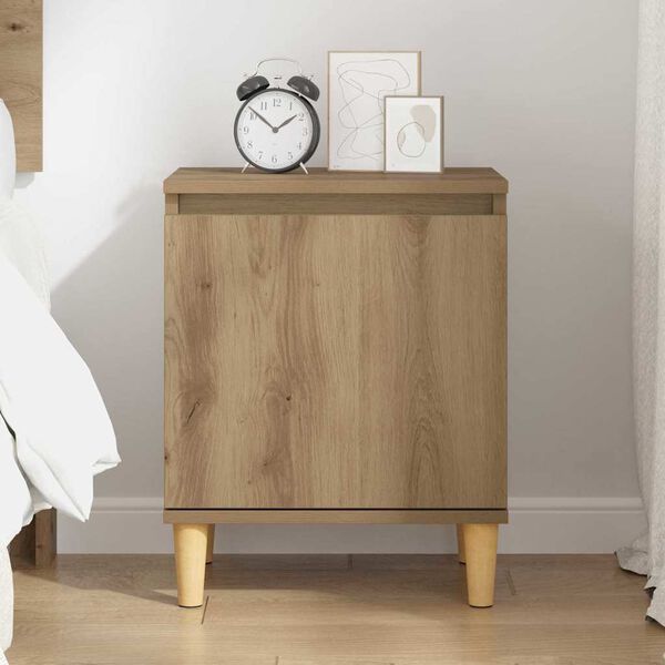 vidaXL Cabinet de chevet Ch&ecirc;ne artisanal 40 x 30 x 50 cm