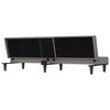 vidaXL Canap&eacute;-lit avec porte-gobelets taupe tissu