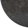 vidaXL Dessus de table Noir &Oslash;60x2,5 cm Marbre
