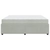 vidaXL Cadre de lit avec matelas Gris clair 180 x 200 cm tissu