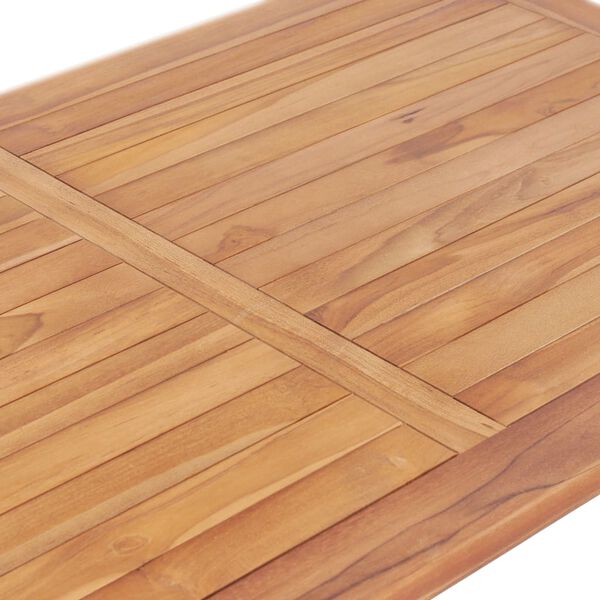 vidaXL Table de bar de jardin 120x65x110 cm Bois de teck solide