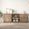 vidaXL Buffet 3 pcs Ch&ecirc;ne artisanal 70 x 41 x 75 cm Bois d'ing&eacute;nierie