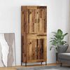 vidaXL Haut Armoire 2 pcs Bois Ancien Bois d'ing&eacute;nierie