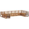 vidaXL Ensembles de canap&eacute;s 10 pcs Naturel Bois d'Acacia Massif