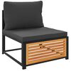 vidaXL Salon de jardin avec coussins 12 pcs bois massif d'acacia