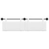 vidaXL T&ecirc;te de lit suspendue Montage mural Blanc 190 x 55 x 5 cm tissu