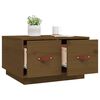 vidaXL Table basse Marron miel 60x53x35 cm Bois massif de pin