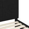 vidaXL Cadre de lit pour enfants avec t&ecirc;te de lit Noir 90 x 200 cm