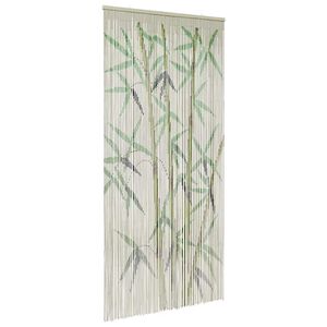 VidaXL Rideau anti-insectes imprim&eacute; en bambou 90 x 220 cm