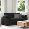 vidaXL Canap&eacute; causeuse noir 180x77x82 cm velours