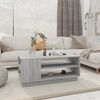 vidaXL Table basse sonoma gris 102x55x43 cm bois d'ing&eacute;nierie