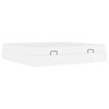 vidaXL Cadre de lit avec matelas avec matelas 2 pcs Blanc PVC