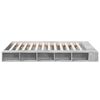 vidaXL Cadre de lit sans matelas gris b&eacute;ton 140x200 cm