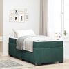vidaXL Cadre de lit avec matelas Vert fonc&eacute; 80 x 200 cm tissu