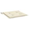 vidaXL Coussins de chaise jardin lot de 4 cr&egrave;me 50x50x4cm tissu oxford