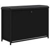 vidaXL Banc &agrave; chaussures avec tiroir rabattable noir 82x32x56 cm