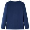 T-shirt enfants &agrave; manches longues m&eacute;lange bleu marine 116