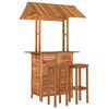vidaXL Ensemble de bar de jardin 3 pcs Bois d'acacia solide