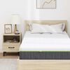 vidaXL Matelas Blanc et Gris 100 x 200 cm Tissu jacquard