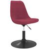 vidaXL Chaises pivotantes &agrave; manger lot de 6 Rouge bordeaux Velours