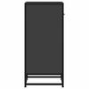 vidaXL Buffet noir 35,5x35x76 cm bois d'ing&eacute;nierie et m&eacute;tal