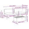 vidaXL Ensemble de Canap&eacute;s Uni 3 pcs Anthracite Bois d'Acacia Massif