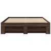 vidaXL Cadre de lit sans matelas ch&ecirc;ne marron 120x200 cm