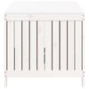 vidaXL Boîte de rangement de jardin Blanc 147x68x64 cm Bois de pin