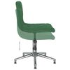 vidaXL Chaises pivotantes &agrave; manger lot de 2 vert fonc&eacute; velours