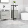 vidaXL Ensemble de tapis de bain antid&eacute;rapants 3 pcs Gris PP