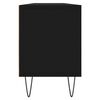 vidaXL Meuble TV noir 150x30x44,5 cm bois d'ing&eacute;nierie
