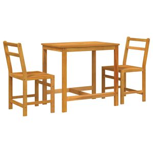 vidaXL Ensemble de balcon 3 pcs bois d'acacia solide