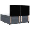 vidaXL Sommier &agrave; lattes de lit et matelas Gris fonc&eacute; 200x200cm Velours