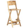 vidaXL Chaises de bar de jardin pliables lot de 2 Bois manguier solide