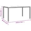 vidaXL Ensemble &agrave; manger de jardin coussins 7pcs Noir R&eacute;sine tress&eacute;e